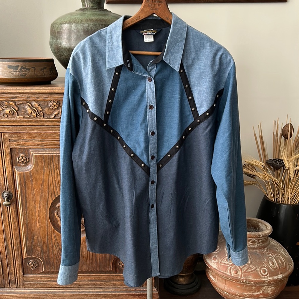 VINTAGE Men’s Panhandle Slim Western Button Down Shirt